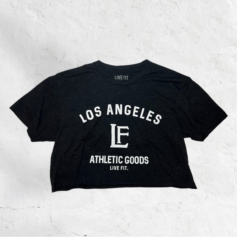 lvft grey cropped tee